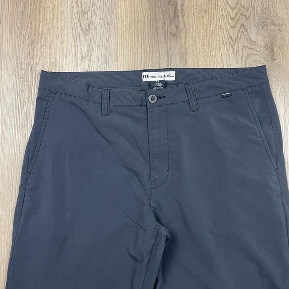 TravisMathew Pants Mens 36 Black Performance Stretch Golf Casual Nylon Spandex - Picture 2 of 10